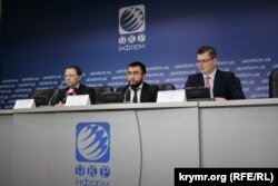 Участники пресс-конференции в Киеве