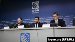 Учасники прес-конференції в Києві