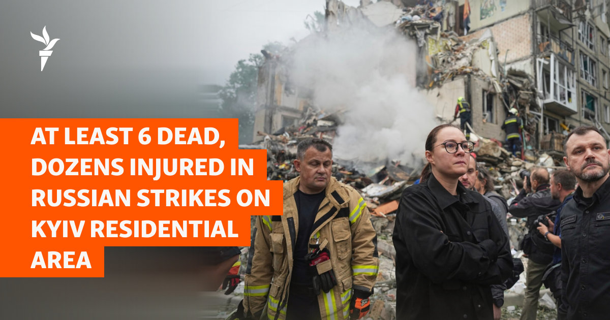 At Least 16 Dead, Dozens Injured In Russian Strikes On Kyiv Residential Area