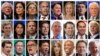 Twenty four 2020 Democratic presidential candidates are seen in a combination from file photos (L-R top row): U.S. Senators Bernie Sanders, Kamala Harris, Elizabeth Warren, Cory Booker, Amy Klobuchar, Kirsten Gillibrand, Michael Bennet and former U.S. Sen