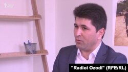 Sharofiddin Gadoev during his interview with RFE/RL on March 9