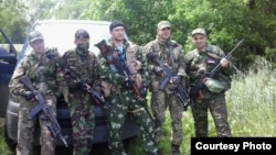 Армениялық ерікті сепаратистік жасақпен бірге. Донецк, 3 маусым 2014 жыл.