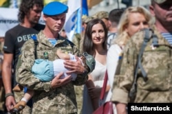 Під час Маршу ветеранів до Дня Незалежності України. Київ, 24 серпня 2019 року