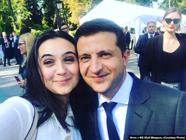 Юлія Мендель і Володимир Зеленський. 2019 рік