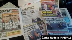 Faqet kryesore të gazetave në Serbi, 11 nëntor 2014