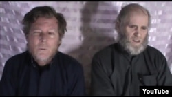 دو استاد ربوده شدۀ پوهنتون امریکایی افغانستان، راست «کیون کینگ»
