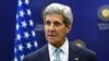 Turkey -- US Secretary of State John Kerry addresses the media prior to his meeting with Turkish foreign minister at the Ministry of Foreign Affairs in Ankara, September 12, 2014