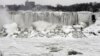 Ниагарские водопады: &laquo;Подкова&raquo;, называемый еще Канадским, Американский водопад и &laquo;Фата&raquo;. Зима 2014 года.
