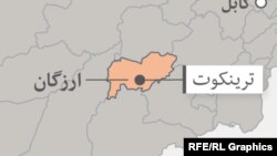 ولایت ارزگان در نقشه افغانستان 