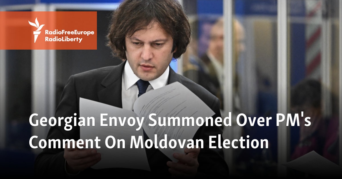 Georgian Envoy Summoned Over PM's Comment On Moldovan Election