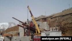 Armenia -- An ore-crushing facility constructed at the Sotk gold mines, 19Apr2011.