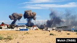 Взрывы на аэродроме в Новофедоровке, близ города Саки в оккупированном Крыму, 9 августа 2022 года