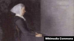 Вільгельм Хамэрсхёй, «Фрэдэрыка Хамэрсхёй, маці мастака» (1886)