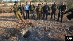 Одна из палестинских ракет упала в оливковой роще у Иерусалима 20 ноября