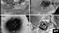 Фотографии, распространенные 20 марта 2018 года, показывают удар Израиля с воздуха по предполагаемому сирийскому ядерному реактору в 2007 году