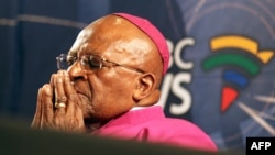 South African Nobel peace laureate Archbishop Desmond Tutu is honorary chairman of the U.S.-based nonprofit group and had pleaded with committee members to reverse their previous vote and give the group access to UN premises and conferences.