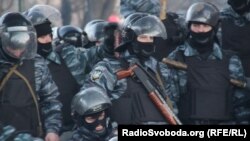 «Беркут» в урядовому кварталі Києва, 18 лютого 