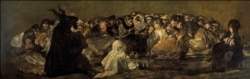 "Шабаш ведьм", настенная роспись испанского художника Франсиско Гойи, написанная между 1819 и 1823 годами на стене его "Дома Глухого". Одно из 14 подобных изображений, которое позднее было переведено на холст и ныне хранится в Музее Прадо в Мадриде