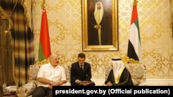 Аляксандар Лукашэнка падчас візыту ў Аб’яднаныя арабскія эміраты