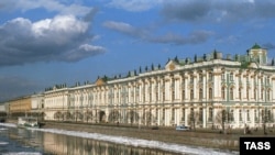 Pamje e një pjese të qytetit Shën Petersburg në Rusi
