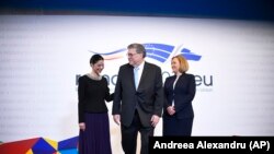 Procurorul generla al SUA, William Barr după o întâlnire cu Ana Birchall și fosta ministră de Interne, Carmen Dan, București 19 iunie 2019