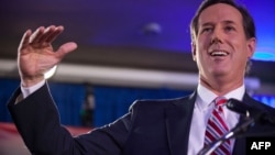 Republican presidential hopeful Rick Santorum