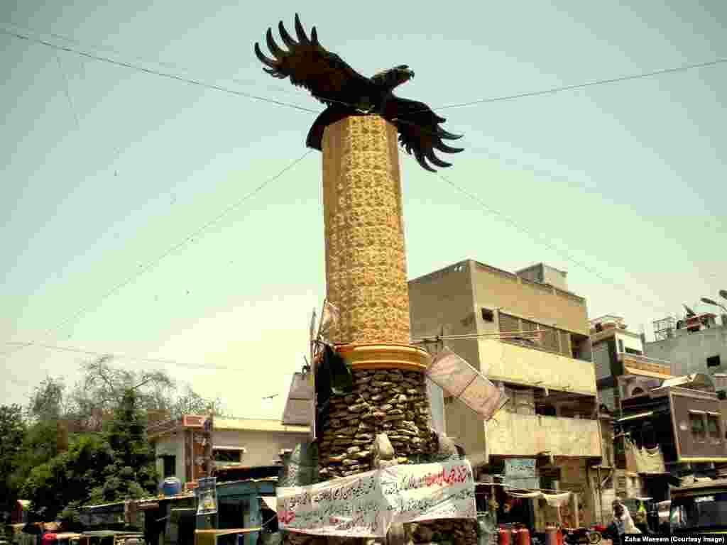 Eagle Square in Lyari, a Karachi slum known for its poverty and gang violence.