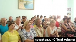 Публичные слушания по вопросу строительства берегозащитных дамб на реке Черная, Балаклава, 19 июня 2018 года