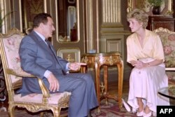 Хосни Мубарак и принцесса Диана Уэльская в Каире в 1982 году