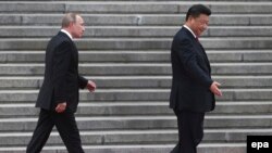 Президент России Владимир Путин и глава КНР Си Цзиньпин