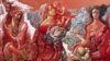 Українське сакральне мистецтво у Німеччині. Зупинка в пустелі / олія на полотні / 80Х185 см (Автор Олександр Кудрявченко)