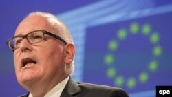 European Commission First Vice President Frans Timmermans