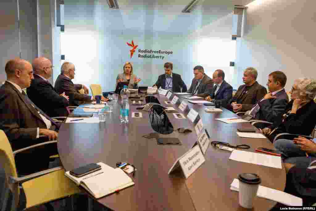 CZECH REPUBLIC – A visit of Acting U.S. Assistant Secretary of State for European and Eurasian Affairs Philip Reeker at RFE/RL on October 31, 2019, RFE/RL’s headquarters, Prague.