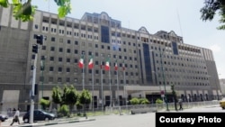 General view of the main entrance of Iranian Parliament's administrative building in Mojahedin Eslam Ave.