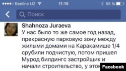 Год назад Murad buildings вырубил деревья в жилмассиве Каракамыш.