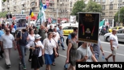 „Noua Drepata” demonstrează pentru familia tradițională, București 9 iunie 2018