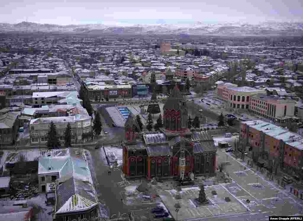 Just 10 minutes&#39; drive from the main square of Gyumri (pictured) lies the Turkish border. Turkey and Azerbaijan are seen as Armenia&#39;s traditional enemies and both countries have large and well-funded armies. In recent years, Azerbaijan has been making increasingly aggressive statements about territory the two countries fought a war over from 1988 to 1994.