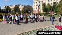 Татарстан хөкүмәте каршында йога, 17 август 2018