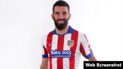 Spain - Atlético de Madrid wears the logo of Baku 2015