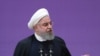 Iran - President Hassan Rouhani speaking at the 13th anniversary of Iran's National Nuclear Technology in Tehran. April 9, 2019