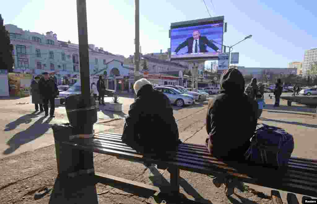 Трансляція прес-конференції Путіна в Артбухті, Севастополь