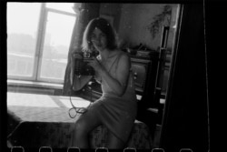 Masha Ivashintsova clicks a self-portrait in Leningrad in 1976.