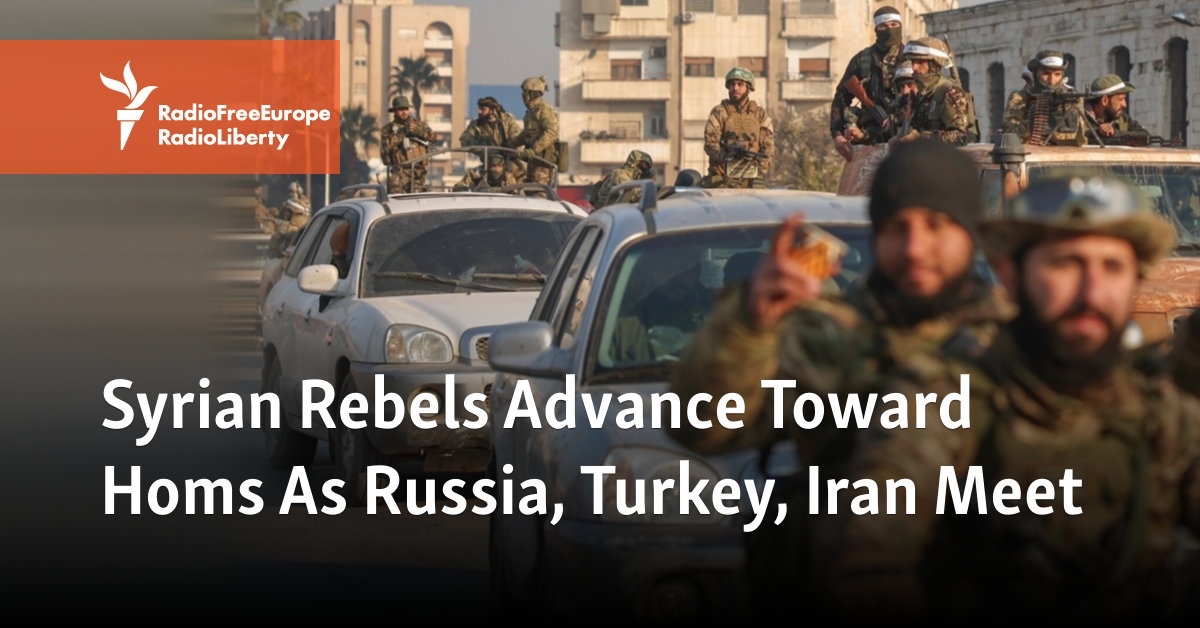 Syrian Army Digs In To Defend Homs From Advancing Rebels As Russia, Turkey, Iran Meet
