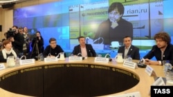 Пресс-конференция Лиги избирателей в Москве