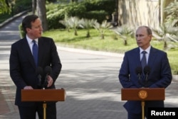 David Cameron və Vladimir Putin Soçidə, 10 may 2013