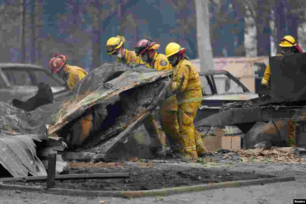 САД - Спасувачките тимови во северна Калифорнија пронајдоа тела од уште осум лица кои ги загубија животите во најголемиот пожар во историјата на оваа американска сојузна држава. Со тоа бројот на загинати се искачи на 56.