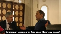 Judecătorul Daniel Morar împreună cu fostul deputat PSD Florin Iordache, pe când puneau la cale legile justiției în restaurantul Parlamentului.