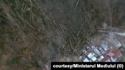 Romania landslide in Azuga April 10, 2020