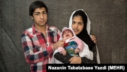 File photo - Underage parents in Iran.