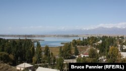 The town of Karakol, as seen from the Nikolai Przhevalsky grave 